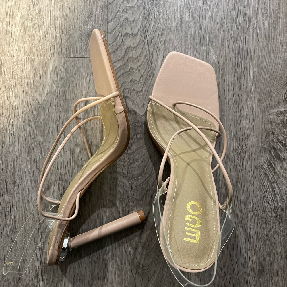 Nude pink heels